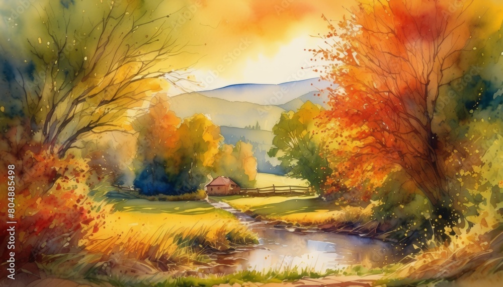 Watercolor Scenery Watercolor Scenery