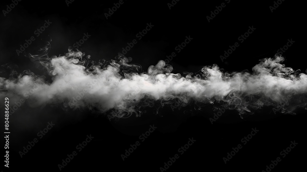 Fog mist haze smoke on black background with empty space in a middle Fog mist haze smoke on black background with empty space in a middle