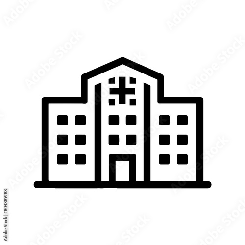 illustration of a building icon vector