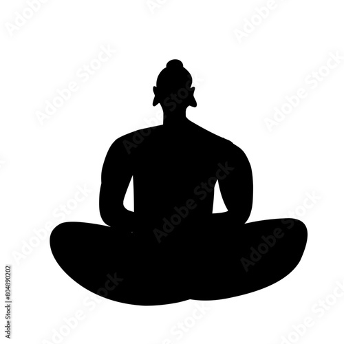 silhouette of buddha