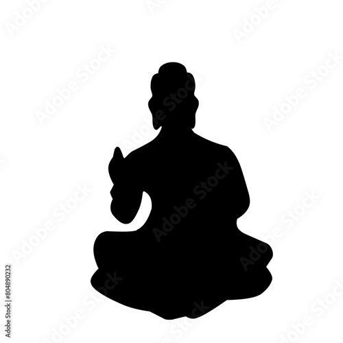 silhouette of buddha