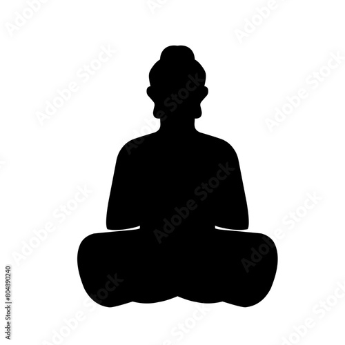 silhouette of buddha