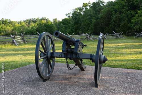 Quadro su tela 3-inch ordnance rifle, cast iron artillery piece model 1861 at Gettysburg