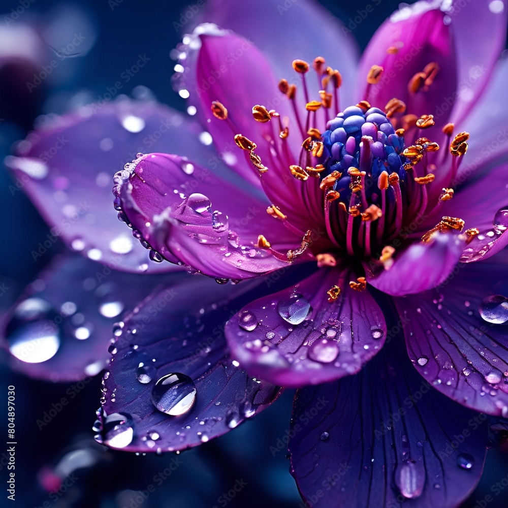 Water drops on purple flower | Purple Flower view after raining | Background | Wallpaper | Flower Closeup Water drops on purple flower | Purple Flower view after raining | Background | Wallpaper | Flower Closeup