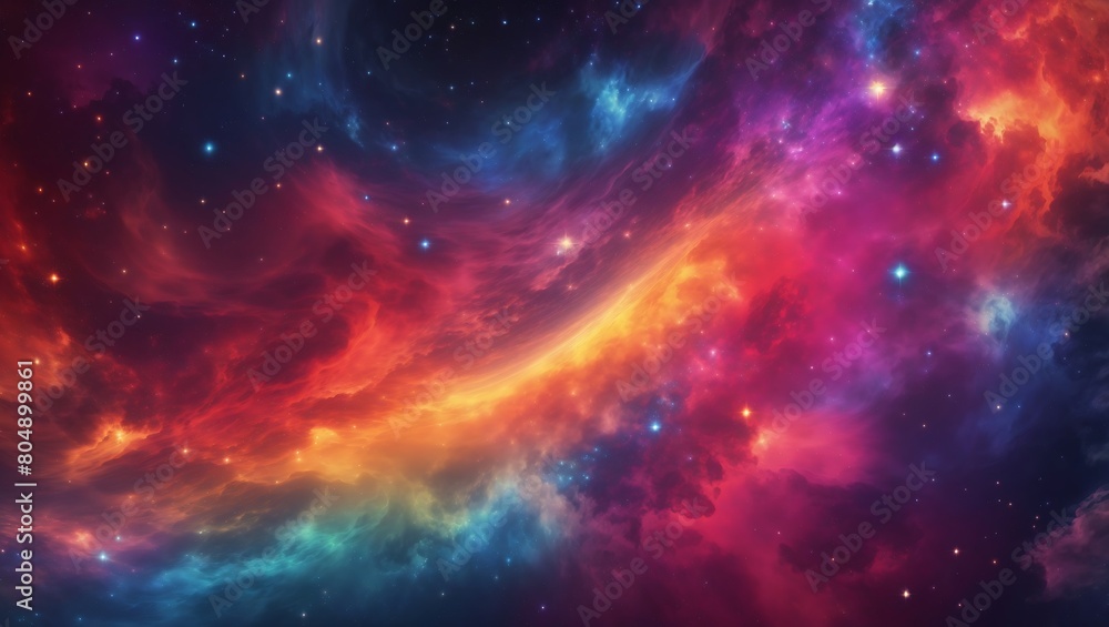 A vibrant, cosmic canvas of stars and nebulae abstract celestial background design