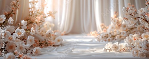 Enchanted White Wedding Background © asdir