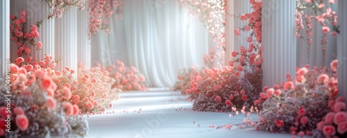 Enchanted White Wedding Background