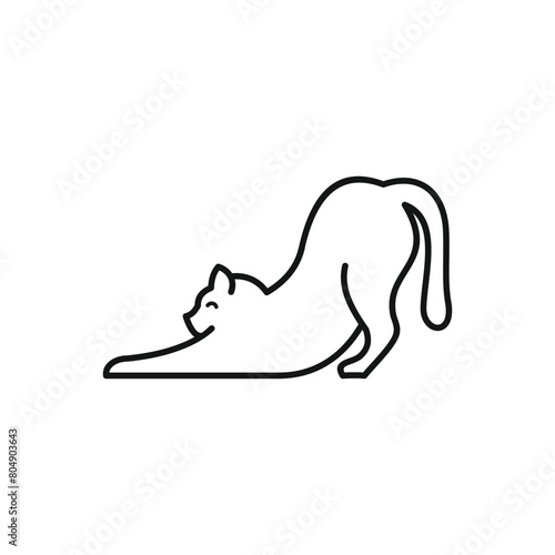 cat logo design vector template