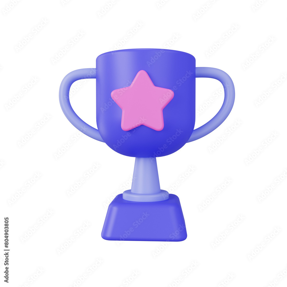 trophy 3d render icon trophy 3d render icon