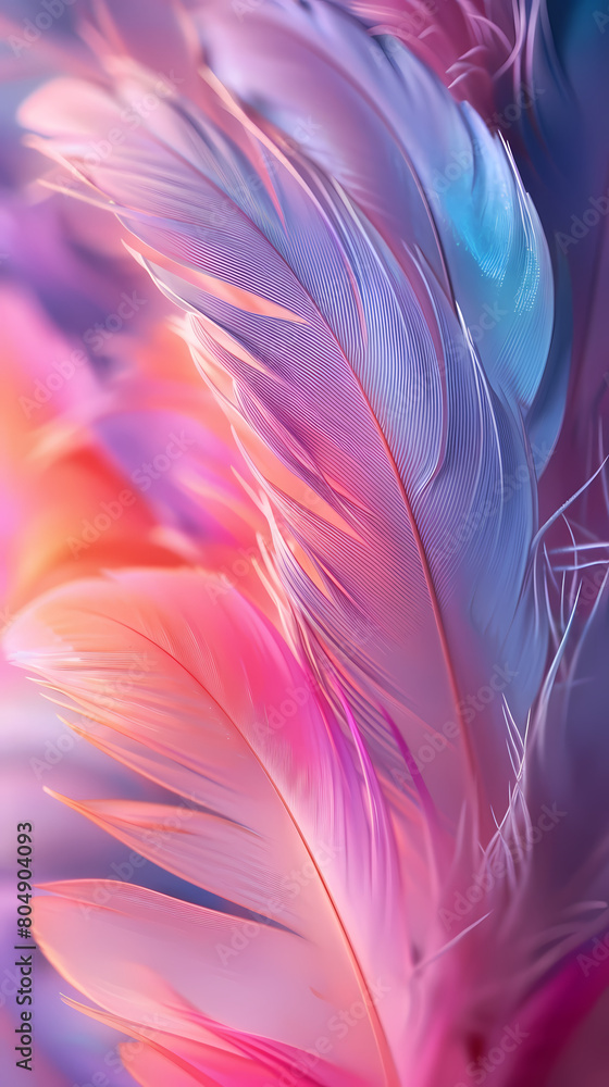 Obraz premium Background of soft and blurred chicken feathers in beautiful colors,Vector illustration