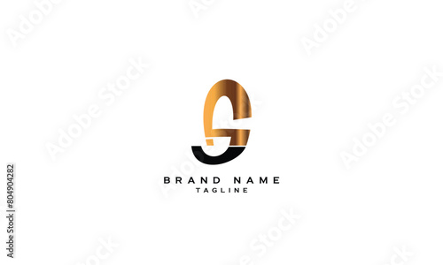 AS, SA, Abstract initial monogram letter alphabet logo design