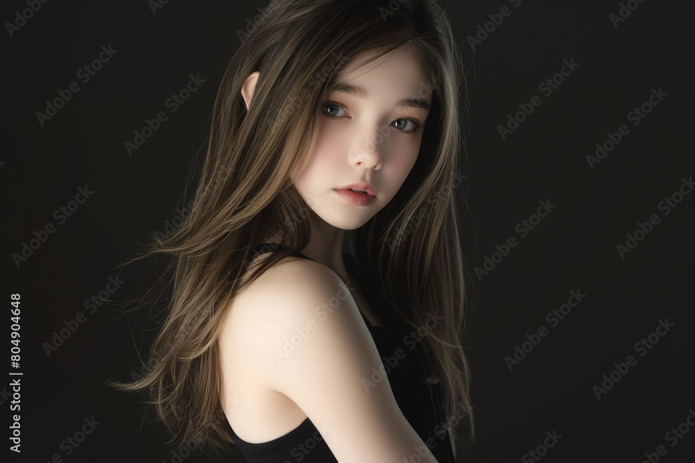 Easygoing and playful personality of a teenager Easygoing and playful personality of a teenager