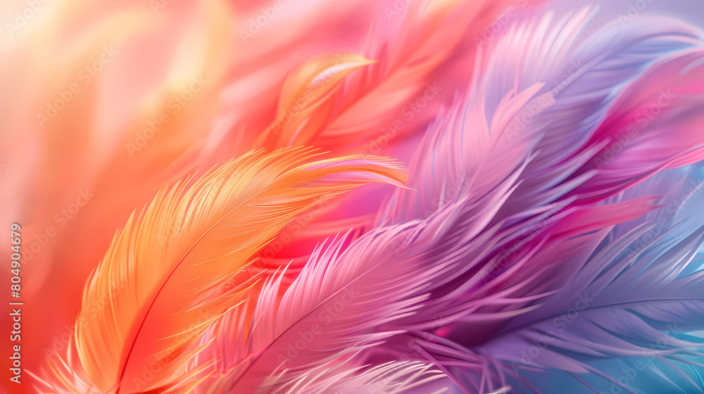 Background of soft and blurred chicken feathers in beautiful colors,Vector illustration Background of soft and blurred chicken feathers in beautiful colors,Vector illustration