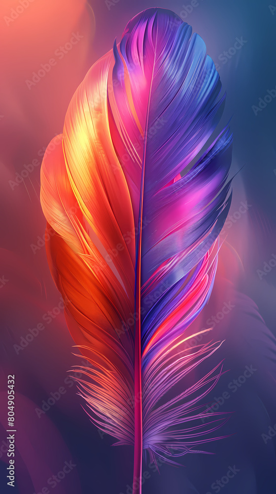 Obraz premium Background of soft and blurred chicken feathers in beautiful colors,Vector illustration