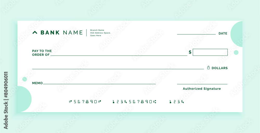 modern bank cheque check voucher template modern bank cheque check voucher template