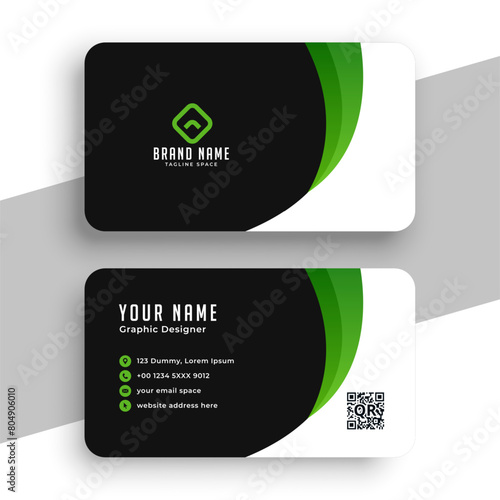 professional business card layout for corporate identity