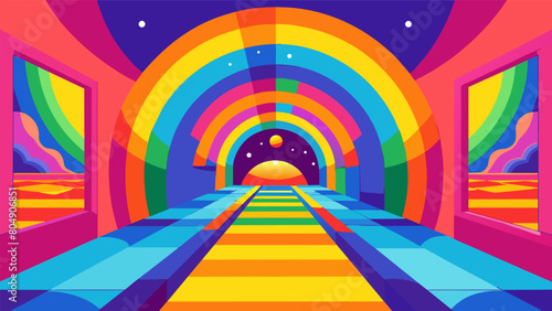 Like a rainbow on steroids bright psychedelic hues flooded the room representing the colorful emotions that arose during the deep healing work..