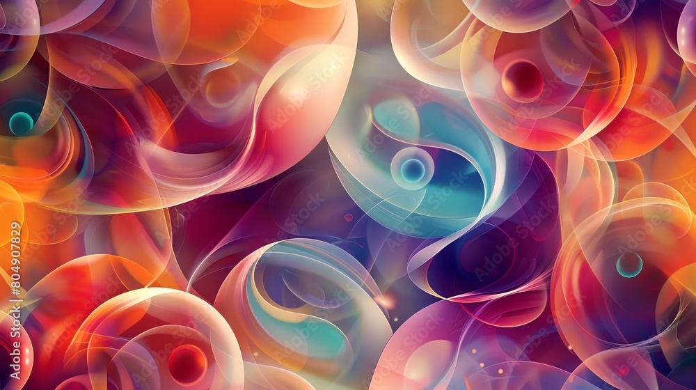 Cheerful geometric pattern template for kids invitations