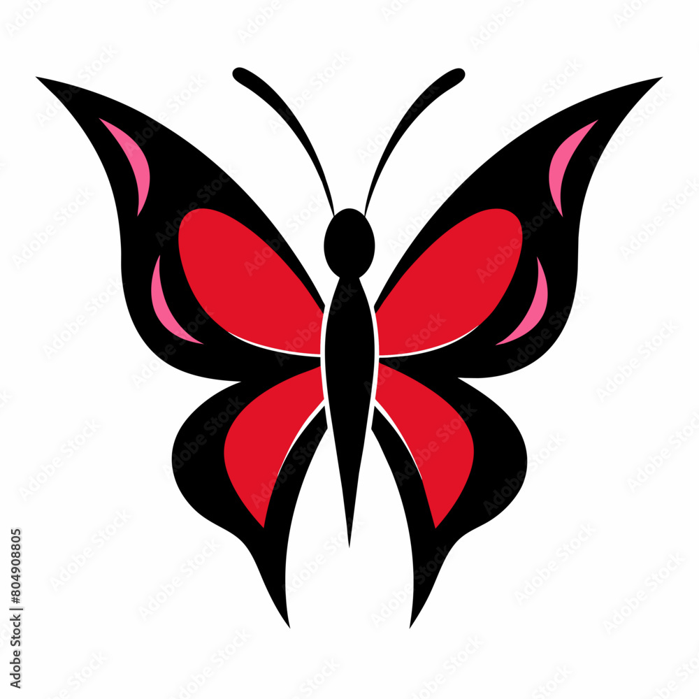 Obraz premium Butterfly logo vector art
