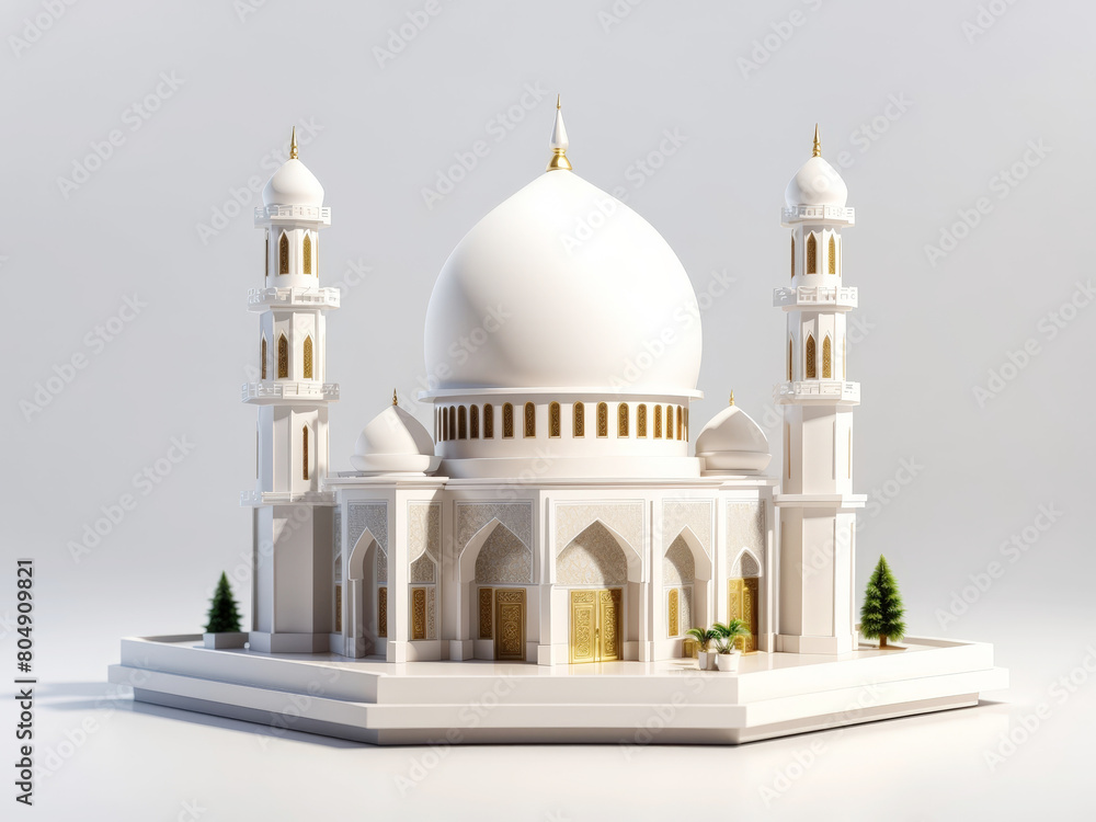 Celebrating Eid al-Adha: The Festival of Sacrifice mosque Generate AI