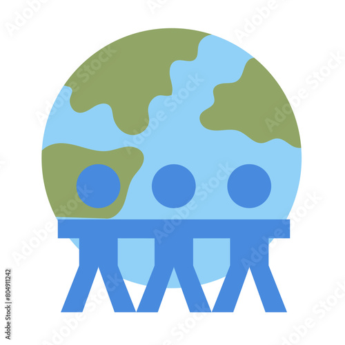 peace flat style icon