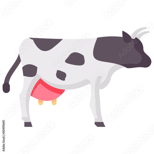 cow flat vector icon