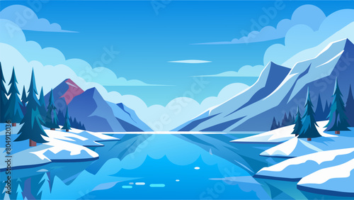 An untouched snowcovered lake reflecting the patients newfound sense of peace and blank slate as they embark on their journey of recovery..