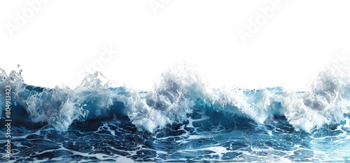 isolated white foamy ocean wave texture