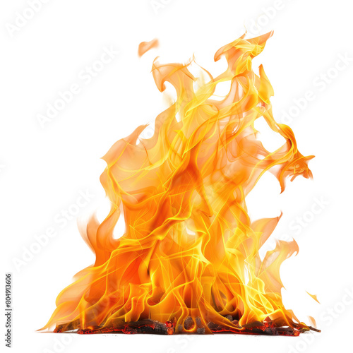 burning charcoal hot fire flame texture on transparent background