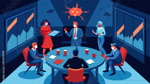 One corner of the room had been transformed into a war room with guests strategizing on how to spread the most panic throughout the night..