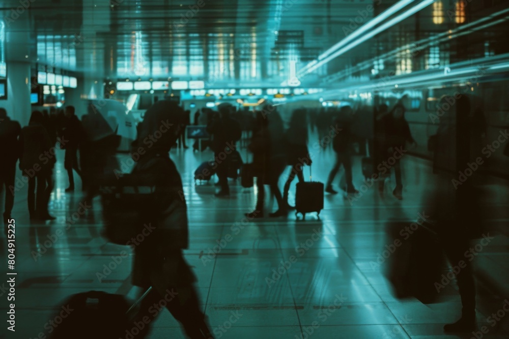 people crowd at the airport. walking around to the plane. people crowd at the airport. walking around to the plane.