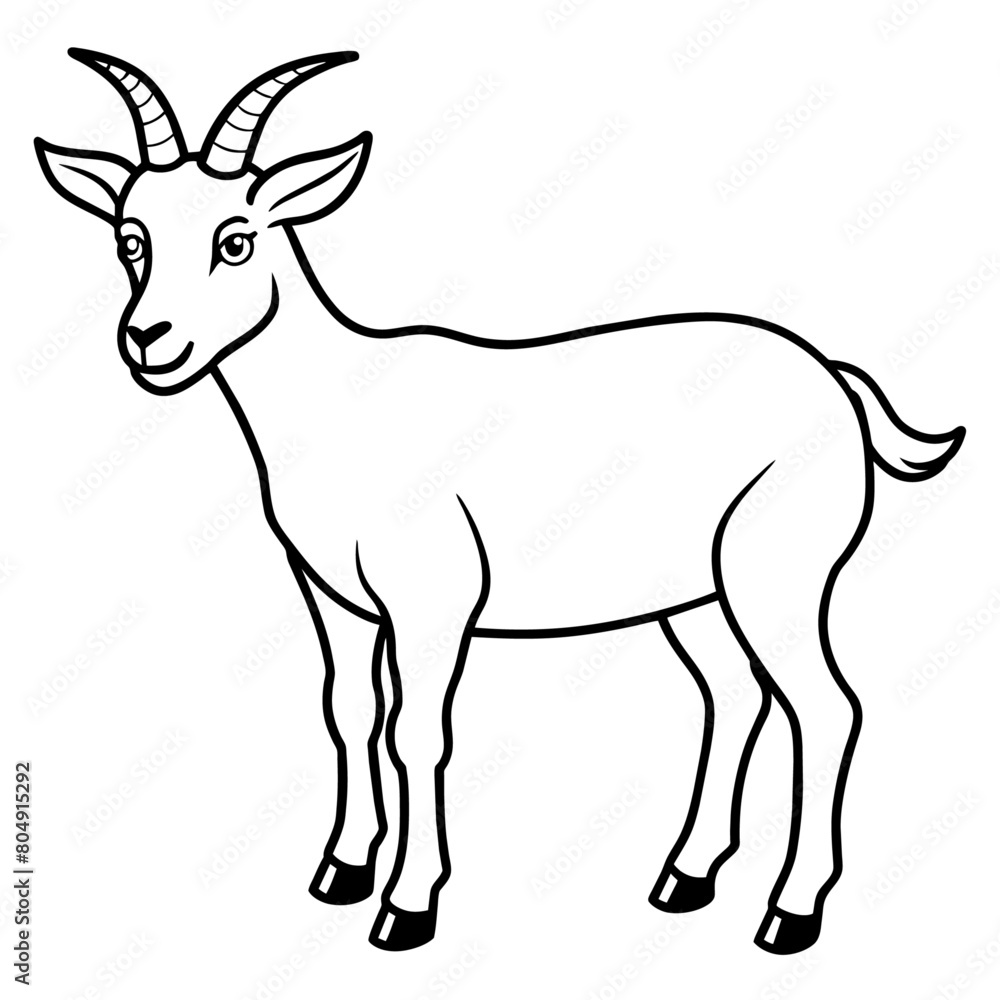 Fototapeta premium Goat Vector art illustration (13)