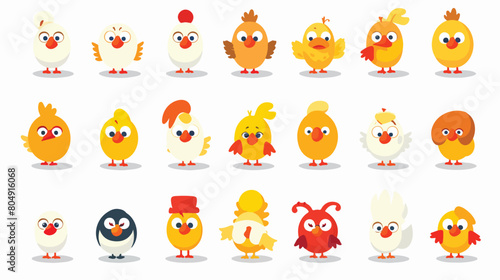 Cute turkey animal emotions tiny turkey with emoji 