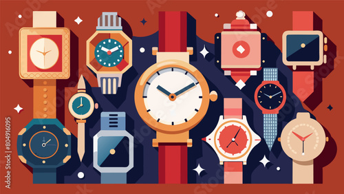 These watches may have had a previous life but they still exude a sense of luxury and elegance.. Vector illustration