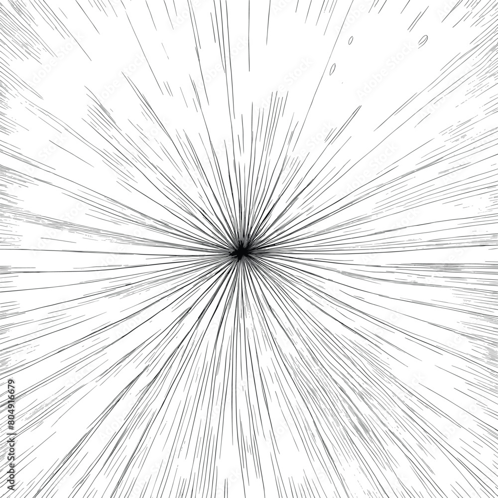 Obraz premium Sunburst Distressed Line Engraved