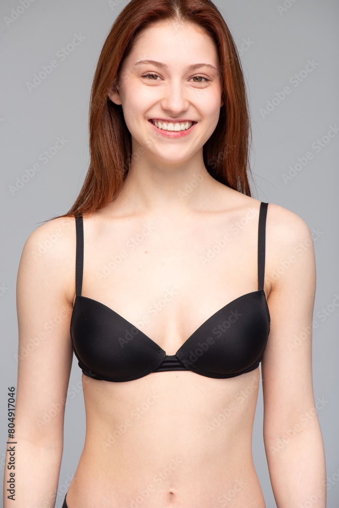 Fototapeta premium Woman model test. Snapshot for model