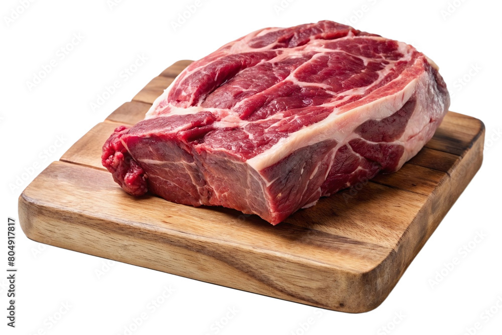 raw meat placed on a rustic wooden surface with a transparent background raw meat placed on a rustic wooden surface with a transparent background