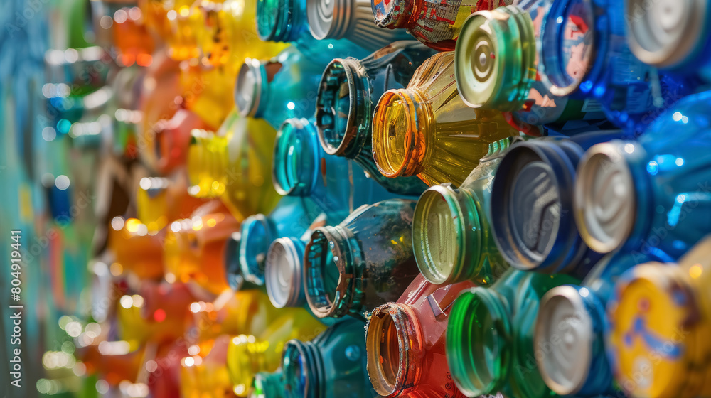 Creative Recycled Art Projects in Vibrant Colors.