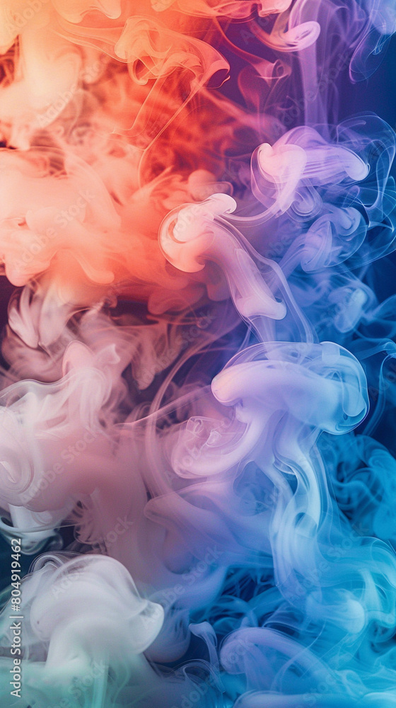 Seamless merging with smoke in a gradient swirls Seamless merging with smoke in a gradient swirls