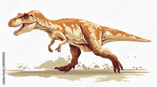 Dinosaur design over white backgroundvector illustration