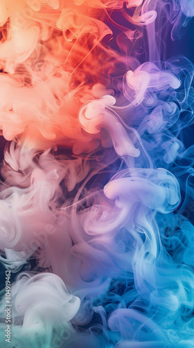 Seamless merging with smoke in a gradient swirls