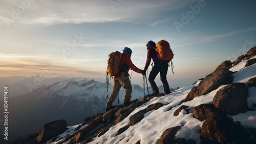 Hiking in the Mountains Nature Trekking Adventure with Scenic Landscape Views, Summer Trekking Adventure Hiking and Backpacking in the Alps for Active Tourism, Mountain Hiking A Woman's Journey throug