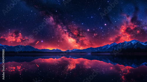 beautiful sunset or sunrise on horizon  milky way  Wall Art Design for Home Decor  4K Wallpaper and Background for desktop  laptop  Computer  Tablet  Mobile Cell Phone  Smartphone  Cellphone