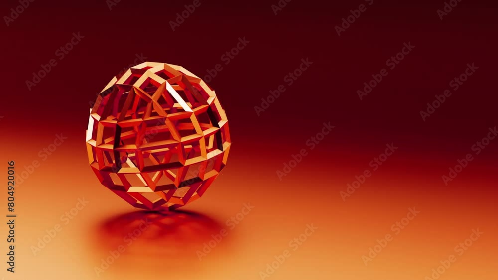 3d render of abstract geometric shape. Business or technology concept background. High quality 4k footage, looped seamless animation background 3d render of abstract geometric shape. Business or technology concept background. High quality 4k footage, looped seamless animation background