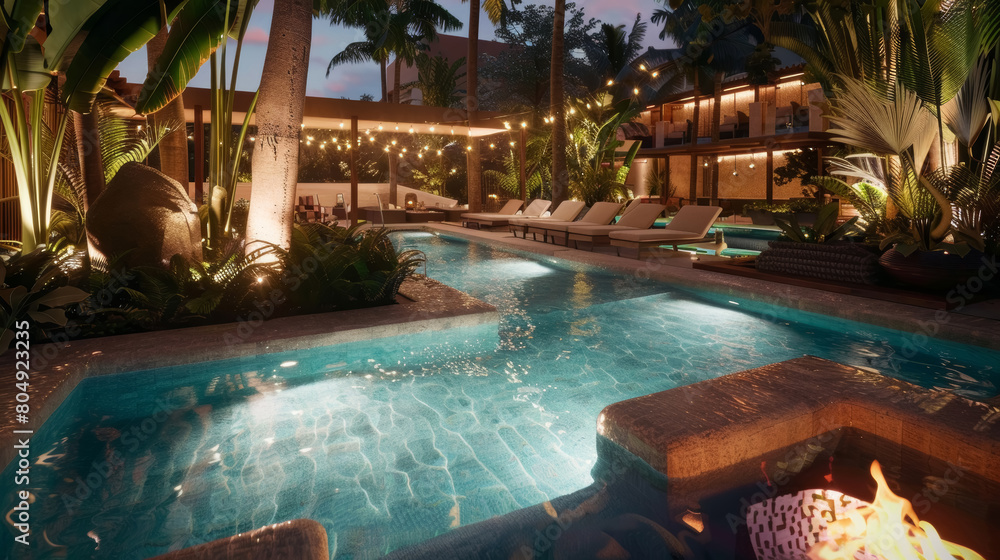 Obraz premium Opulent Resort Experience in Exotic Locale