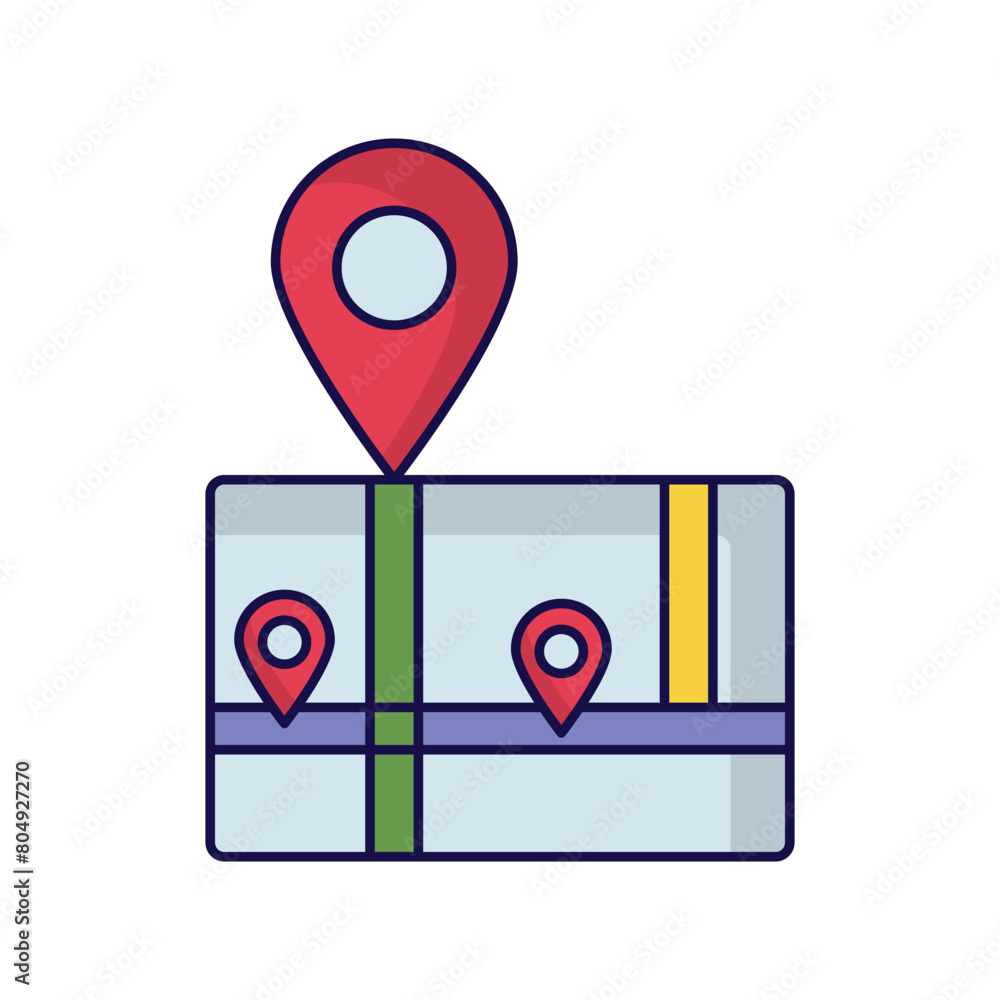 location icon with white background vector stock illustration location icon with white background vector stock illustration