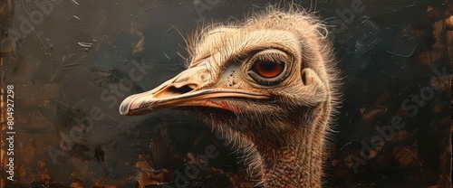 ostrich head photo