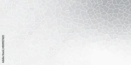 Gray mosaic gradient tiles broken glass vector abstract background 