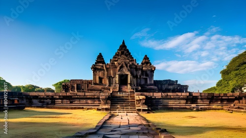 Ancient and Old Building Structures as a point of Tourist Attractions | Echoes of the past photographing ancient temples and monuments | Generative AI Image photo