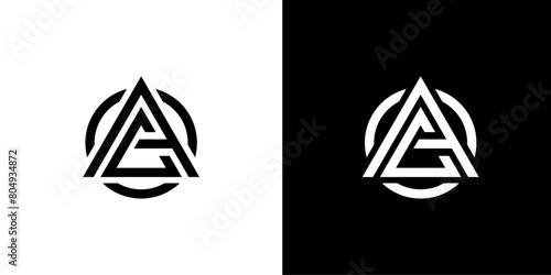 AOC Letter Logo design vector template illustration photo